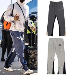 Mens pants Womens Designer Pants Contrast Colour Printing Sports Sweatpants Hip Hop Men Streetwear Wide leg Couple Loose Versatile Casual Pants Print Sport Pant