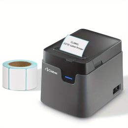 Thermal Label Printer, 221D Direct Desktop Printer Print Width 2 Inch, For Barcodes, Address, Folders, Shipping,Baking