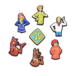 Charms Cartoon Boy Wholesale Pvc Rubber Designer Shoe For Clog Shoes Decoration Custom Drop Delivery Jewelry Findings Components Dh6Kd