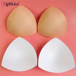 Flymokoii 10 Pairs Lot Women Intimates Accessories Triangle Sponge Bikini Swimsuit Breast Push Up Padding Chest Enhancers Foam Bra237i