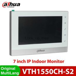 Doorbells Dahua VTH1550CH-S2 7" Touch Screen Video Intercom IP Indoor Monitor Surveillance Alarm Integration Doorbell CCTV Camera HKD230918