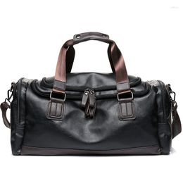 Duffel Bags Weysfor PU Travel Handbag Casual Business Shoulder Bag Leather Hiking Hand Luggage For Men