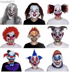 Costume Accessories Home Funny Clown face dance Cosplay Mask latex party maskcostumes props Halloween Terror Mask men scary masks C263 L230918