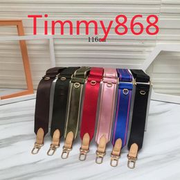 Parts & Accessories 7 Colours Pink Black Green Blue Coffee Red Shoulder Straps for 3 Piece Set Bags Women Crossbody Bag Fabric242N