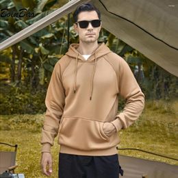 Men's Hoodies 2023 Outdoor Casual Hoodie Sweatshirt Men Pure Cotton Slim-Fit Top High Quality Design