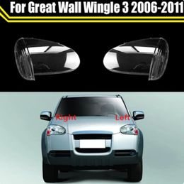 Head Lamp Light Case For Great Wall Wingle 3 2006~2011 Front Headlight Lens Cover Lampshade Glass Lampcover Caps Headlamp Shel