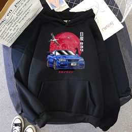 Anime Initial d Hoodie Men Sweatshirts for Jdm Car Japanese Streetwear Casual Long Sleeve Oversized Hoody Japan Style Cloth