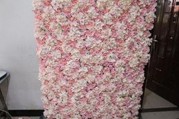 Decorative Flowers TONGFENG 10pcs/lot Artificial Silk Rose Hydrangea Flower Wall Wedding Backdrop Decoration Runner Stage
