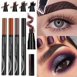 Eyebrow Enhancers Four Colors Liquid Pencil Simulation Native Color Rendering Natural Waterproof Anti Fouling 230918