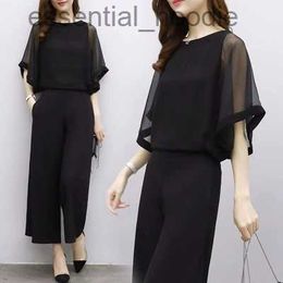 Women's Jumpsuits Rompers Fashion Women Jumpsuits High Waist Loose Wide Leg Pants Elegant Clothing L230918