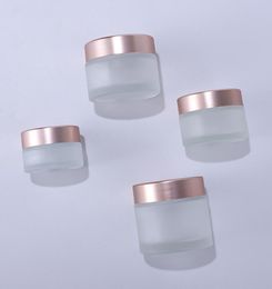 Wholesale 5g 10g 15g 20g 30g 50g 60g 100g Empty Glass Jars Cosmetic Glass Bottles Skin Care Cream Containers With Plastic Cap ZZ