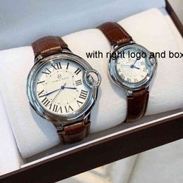 luxury men watch Women Luxury Bleu Wrist Ballon Watch Womens Men Rome Scale Male Female Real Belt Simple Student Classic Quartz 2jul