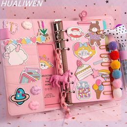 Notepads Bullet Lined Journal Sketchbook Pocket Planner Girls A6 Diary Cute Notepads Stationery Notebooks Journals School Office Supplies 230918