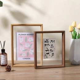 Frames 1672liyou Simple wooden picture frame table 5 "6" 7 "8" 10 "A4 creative Chinese mounted wall 230915