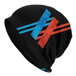 Berets Darling In The FranXX Hiro And Zero Two 002 Fashion Beanie Caps Anime Skullies Beanies Ski Bonnet Homme Hats