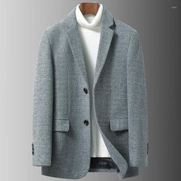 Men's Suits Icool Wool Smart Casual Business Formal Suit Woollen Coat