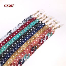 Chains Leopard Acrylic Sunglasses Chain Chic Womens Eyeglass Reading Glasses Eyewears Cord Holder Neck Strap Lanyard 75cm1261d