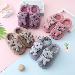 Slippers Children Cute Shapes Fn Slippers Indoor Warm Cartoon Ins Fashion Colour New Product Plush Cotton x0916