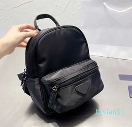 Backpack Designer bags Shoulder Classic Unisex Handbags Black Triangle Metal Zipper High Quality Multi Pockets Schoolbag