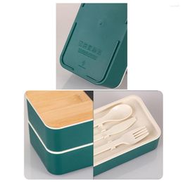 Dinnerware Durabl High Quality Brand Bento Box Lunch Large Capacity Leak-proof 1000ml Compartment Environmentally