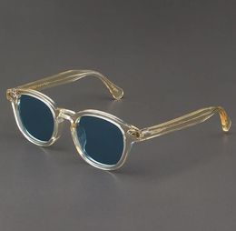 Novo design de moda s m l quadro 100 cores lente óculos de sol lemtosh johnny depp óculos polarizados seta rebite 1915 com caso