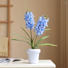 Decorative Flowers 3D Tactile Artificial Hyacinth Wedding Home Decoration Large Moisturising Garden Ornaments Simulated Flower Accessories