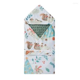 Blankets Born Antikick Quilt Sleeping Bag Baby Swaddle Blanket Hooded Wrap Thin Cotton Dual-use