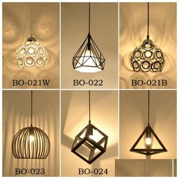 Pendant Lamps Modern Lights Minimalist Restaurant North American Industrial Lamp Dining Room Decoration Lghting E27 Drop Delivery Ligh Dh0Aq