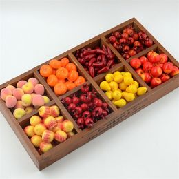 Other Event Party Supplies 60Pcs Artificial Mini Simulation Small Foam Plastic Fake Artificial Fruit and Vegetables House Party Kitchen Wedding Decoration 230918