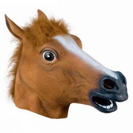 Party Masks Horse Head Mask Cosplay Masquerade Party Funny Party Funny Halloween Headgear Dog Horse Jun 230918