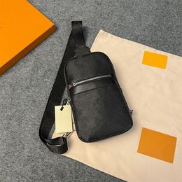 Luxurys Designers Leather letter L men women's Shoulder Bags chest bag Wallets Coin Purses cell phone pocket Sport Backpack N278a