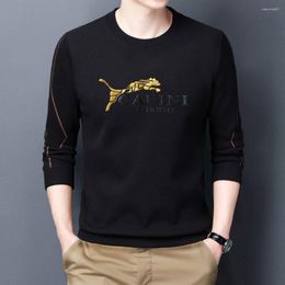 Men's Sweaters Burst Type Men Autumn Knitted Pullover Winter Warm Skin Breathable Simple Letter Print Sweater For Male S6137