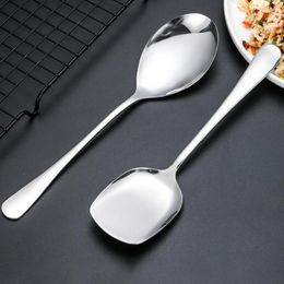 Spoons Practical Large Spoon Capacity Long Handle Multifunction Serving Household Cutlery Public Ladling