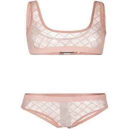 Sexy Bra Set Women Embroidery Letter Designer Underwears European American Lingerie Set Lace Underwear High Quality Transparent Pa201W