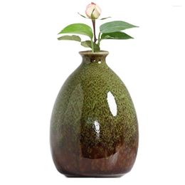 Vases Elegant Small Bud Mini Ceramic Flower Vases/Desktop Art Vase Plant Pot/Micro Landscape For Home Living Room Decor