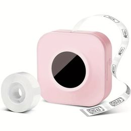 Label Maker Q30S Bluetooh Mini Label Maker Machine Portable Label Printer For Storage/Name/Document Label,Compatible With IOS Android, Pink