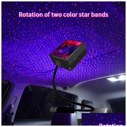 Decorative Lights Usb Star Light Activated 4 Colors And 3 Lighting Effects Romantic Usb-Night Decorations For Home Car Room Party Ceil Dhhcn