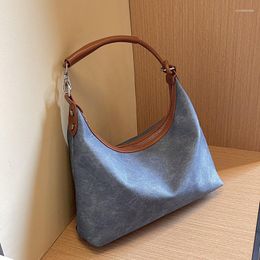 Evening Bags Women's Underarm Shoulder Bag Fashion Casual Handbag Purse Large Capacity Bucket Korean Simple Lady Shopper Commute