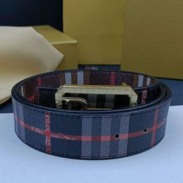 Fashion designer belt men women belts for gold silver buckle cintura striped double sided ceinture formal dress jeans waistband cinture width 3.8cm