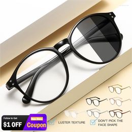 Sunglasses Korean Anti Blue Light Glasses Men Women Classic Computer Gaming Eye Protection Round Frame Plain Glass Spectacles