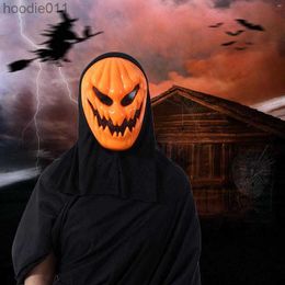 Costume Accessories Party Masks Funny Pumpkin Halloween Mask Dress Up For Adult Masquerade Cosplay Night Festival Face Decoration L230918