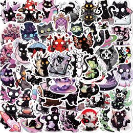 50Pcs Frightened Cat Stickers Non-Random For Car Bike Luggage Sticker Laptop Skateboard Motor Water Bottle Snowboard wall Decals Kids Gifts