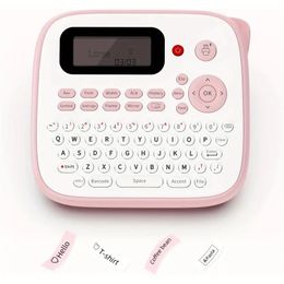 Label Maker Machine, Portable Label Maker D210S, QWERTY Keyboard, One-Touch Keys, Easy-to-Use, Handheld Labeler With Label Maker Refill And Adapter