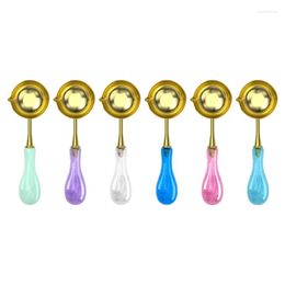 Spoons Delicate Wax Seal Spoon Tool For Cards Envelopes Invitations Gift Packaging- Fun Crystal Handle