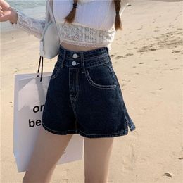 Women's Shorts Baggy Womens Denim Wide High Waist Blue Short Pants For Women To Wear Loose Trend 2023 Streetwear XL Aesthetic Jeans