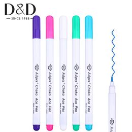 4Pcs Disappearing Ink Fabric Marker Pen Temporary Marking Water Erasable Pen for Patchwork Fabric Cross Stitch Mark Sewing Tools240w
