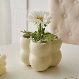 Vases Ceramic Vase Modern Dried Flower Home Decor For Centrepiece Wedding Dinner Table Party Living Room Office Bedroom