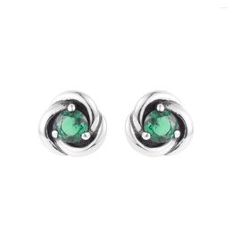 Stud Earrings 2023 925 Sterling Silver May Birthstone Eternity Circle For Women Fine Jewellery Wedding Ear Brincos Wholesale