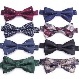 High-end exquisite British fashion bow tie men's groom best man double-layer tide men's bow tie