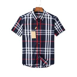 graphic shirts for men trendy Lapel summer outdoor loose fashion letter Striped Printed button down short sleeve beach party style2578